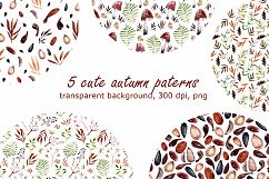 Sweet Autumn - Watercolor Clip Art Set Product Image 3