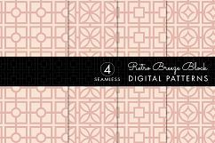 Pastel Pink Retro Breeze Block Patterns Product Image 1