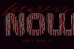 Tron Futuro 3D Lettering Product Image 4