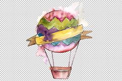 Watercolor Holiday balloons PNG set   Product Image 4