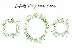 Watercolor Greenery Floral Set Product Image 7
