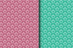 STAR SNOWFLAKE PATTERN DIGITAL PAPERS Product Image 2