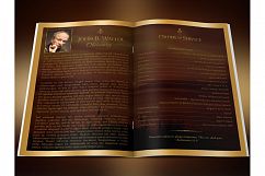 Sunset Funeral Program Photoshop Template Product Image 2