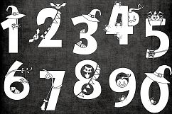 Halloween numbers clipart graphic illustrations Product Image 3