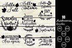 Autumn quotes svg cutting files | fall quotes svg cutting Product Image 1