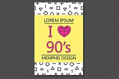 Cards,posters. Memphis design 80-90s Product Image 10