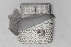 8 Seamless Moroccan Patterns - Ivory &amp; Dark Gray Product Image 4