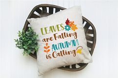 Leaves are Falling SVG - Fall SVG Cut File - DXF EPS PNG JPG Product Image 4