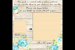 100 Seamless Tinted Striped Digital Papers 12 x 12 inch Product Image 3