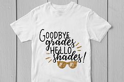 Good Grades Hello Shades - Summer SVG EPS DXF PNG Cut Files Product Image 3