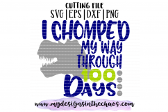 100 days of school svg | School SVG | Dinosaur SVG | Silhouette | Cricut | PNG EPS DXG Product Image 2