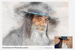 Hand Drawn Art Photoshop Action Product Image 13