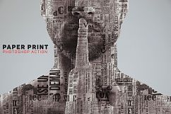 Paper Print Photoshop Action Product Image 5