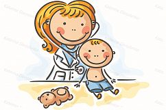 Kids healthcare, families, kids, doctors, illnesses Product Image 4