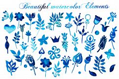 Hand Drawn watercolor elements Product Image 2