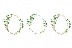 Watercolor Floral Geometric Frames Product Image 4