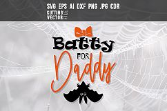 Batty for Daddy - svg, eps, ai, cdr, dxf, png, jpg Product Image 1