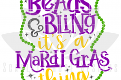 Beads &amp; Bling it&#039;s a Mardi Gras thing SVG Product Image 2