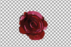 Watercolor Red and Burgundy Roses and leafs clip art pack Product Image 22