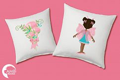 Fairy girls, butterfly girls clipart, graphics and illustrations AMB-1084 Product Image 3