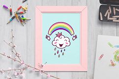 Girls Power. Clipart and pattern set Product Image 6