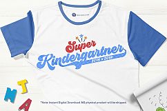 Super Kindergartner with years - SVG, DXF, JPG, EPS, PNG Product Image 4