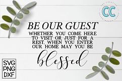 Be Our Guest and Be Blessed Product Image 1