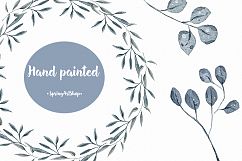 Watercolor Clipart Green Leaf Product Image 5