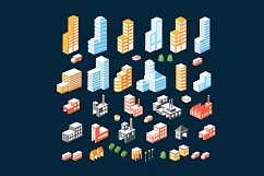 A large set of isometric buildings Product Image 2
