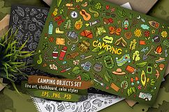 Camping Objects &amp; Elements Set Product Image 1