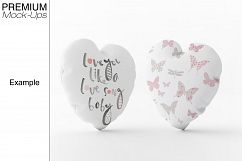 Heart Pillow Mockup Product Image 3