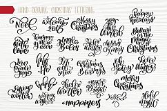 Hand Drawing Christmas Lettering and Doodle Elements Product Image 12