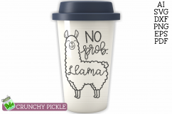 No Prob Llama SVG Product Image 1