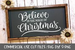 Believe In The Magic Of Christmas - Christmas Cutting File Product Image 1