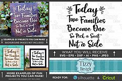 Today Two Families Become One SVG File - Wedding SVG - 5501 Product Image 1