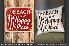 The Beach is my Happy Place SVG Files - Beach Decor - 749 Product Image 2