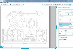 Baby bear SVG - Baby bear svg digital -Baby bear with Arrow Product Image 2