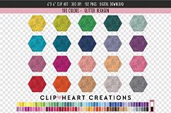Glitter Hexagon Clip Art - 100 Clip Art Graphics Product Image 1