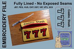 ITH Lucky Sevens Zipper Bag - Fully Lined, 5X7 HOOP Product Image 2