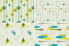 8 Seamless Mid Century Modern Patterns Product Image 5