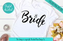 wedding svg , bride to be, bride svg, bride ring clipart Product Image 1