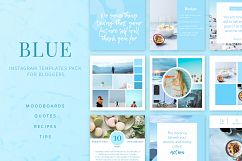Blue | Instagram templates pack Product Image 1