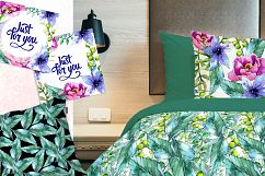 Wonderful tropical plant PNG watercolor set Product Image 7
