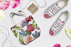 Pink and beige roses PNG watercolor set Product Image 3