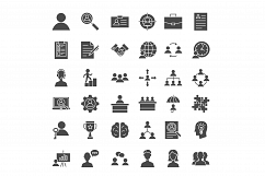 Human Resources Line Art Icons Product Image 4