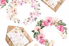 Hand Drawn Watercolor Orchids Product Image 3