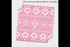 12 Christmas Sweaters Knitting Pattern Digital Papers Product Image 5