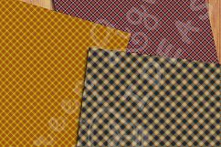 Fall Plaid Digital Papers, Plaid Backgrounds Product Image 2