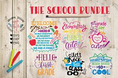 The School Bundle - School Back to School Cut Files Product Image 1