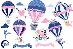 Hot Air Balloons clipart, graphics and illustrations AMB-1394 Product Image 5